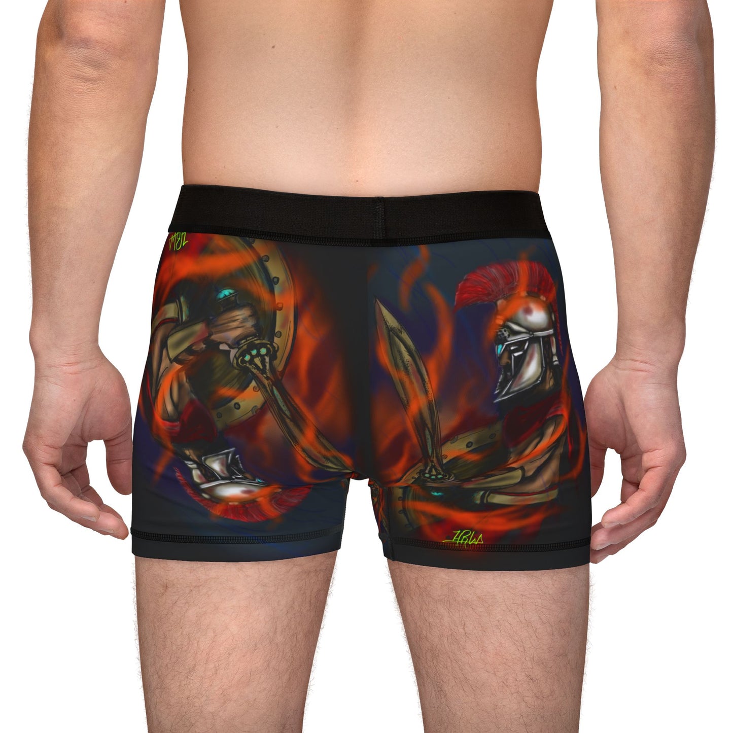 Men's Boxers with Bold Gladiator Design - 'Small But Mighty'