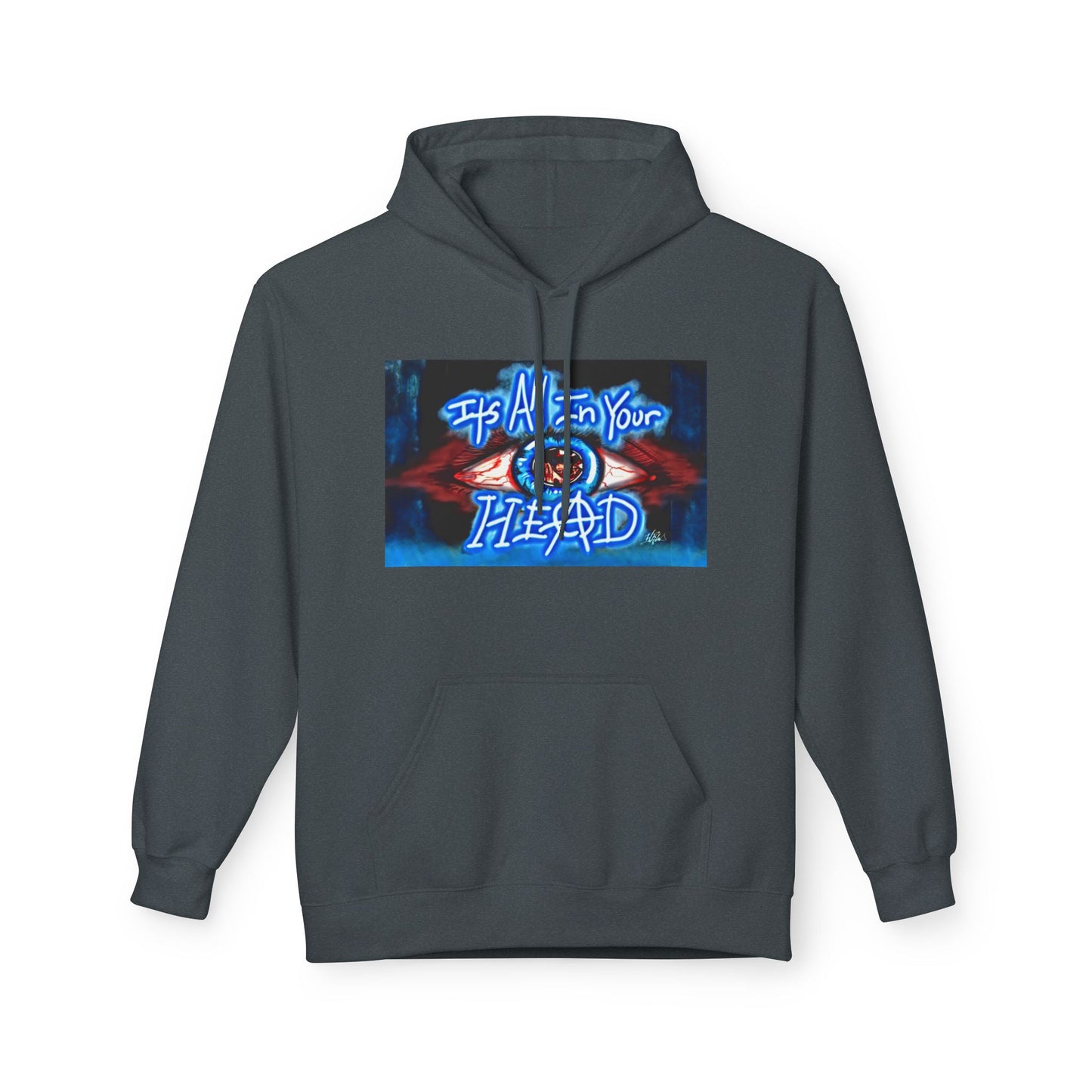 Unisex Fleece Hoodie - 'It's All In Your Head' Graphic Design