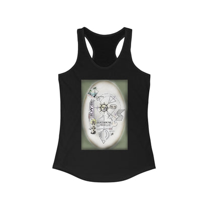 Beach and Sun Women's Racerback Tank Top, Travel Top, Summer Essentials, Workout Tank, Gift for Explorer, Nautical Vibes