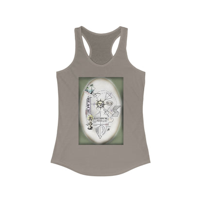 Beach and Sun Women's Racerback Tank Top, Travel Top, Summer Essentials, Workout Tank, Gift for Explorer, Nautical Vibes