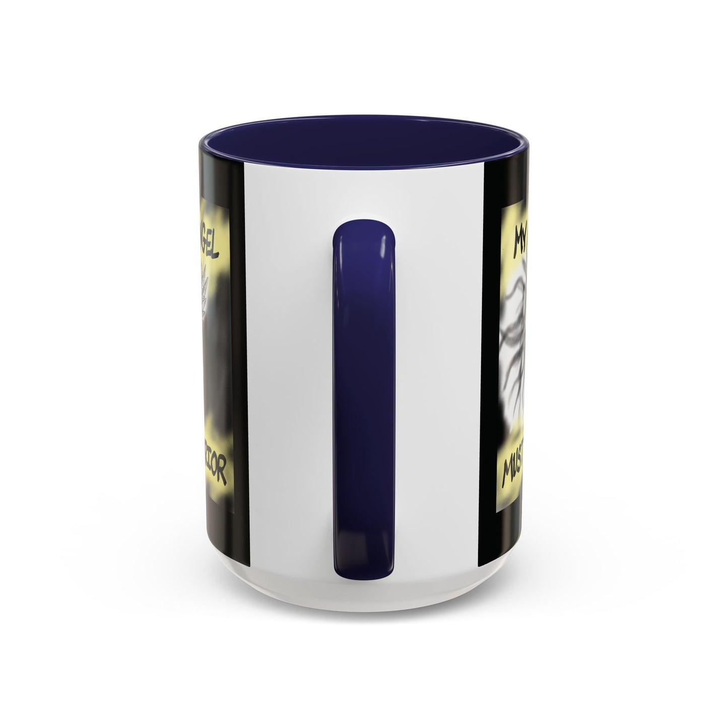 Guardian Angel Warrior Coffee Mug, Spiritual Gift, Protector Mug, Angel Decor, Cosy Homeware, Inspirational Quote