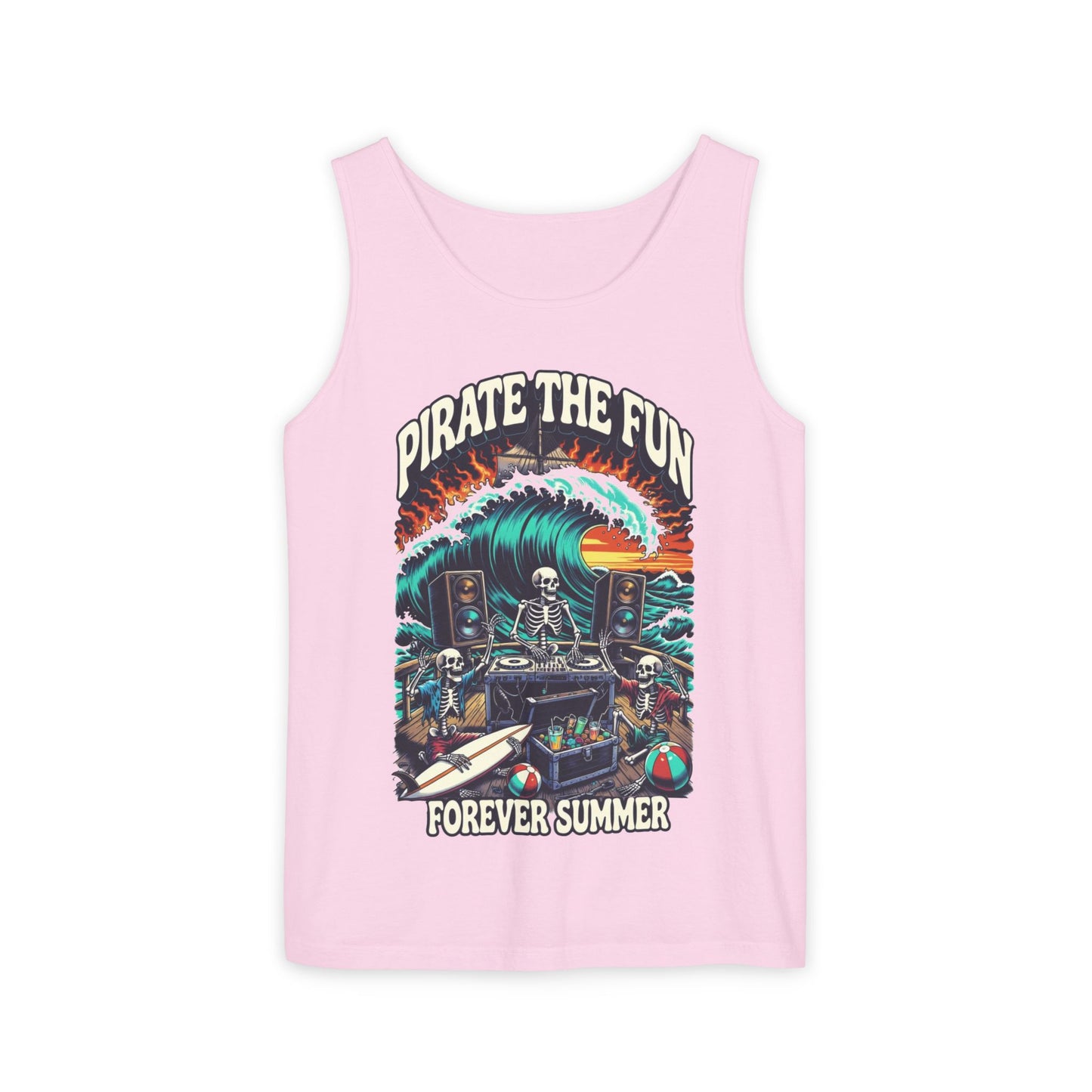Forever Summer Tank — "Pirate the Fun / Forever Summer" Graphic Tank Top