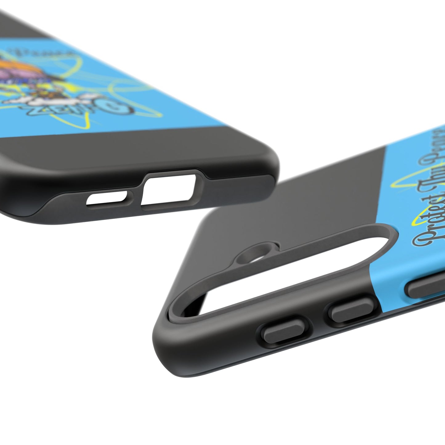 Protect Thy Peace Phone Case, Zen G Tough Case for Stress Relief, Unique Phone Accessory, Holiday Gift, Vibrant Design