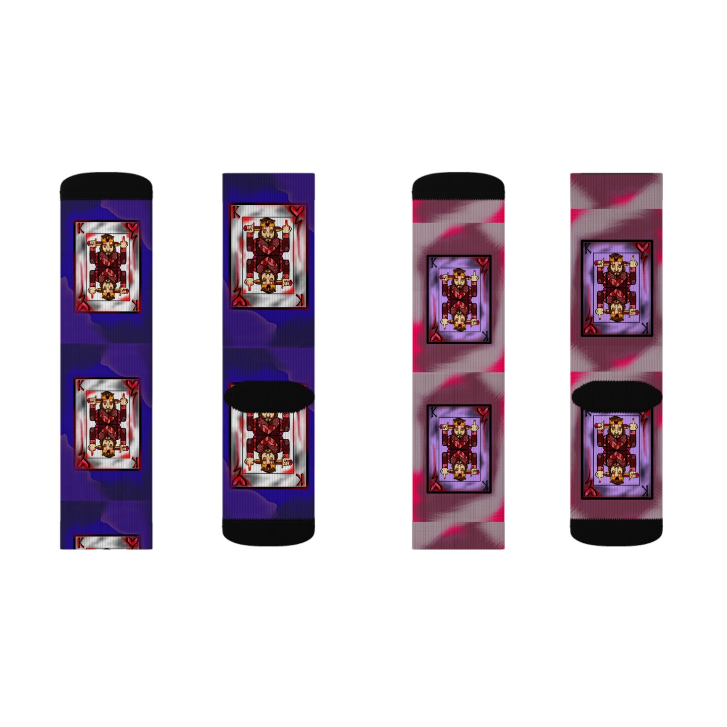 Unique Sublimation Socks - Artistic Design for Creative Souls