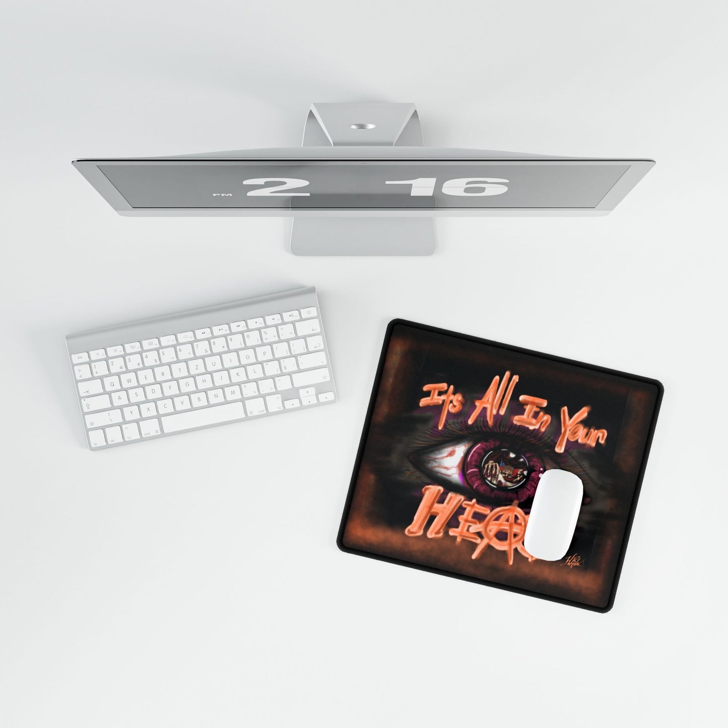 Gothic Desk Mats for Unique Workspaces, Its All In Your HEAD, Office Decor, Gamer Mousepad, Creative Gifts, Home Office Essentials