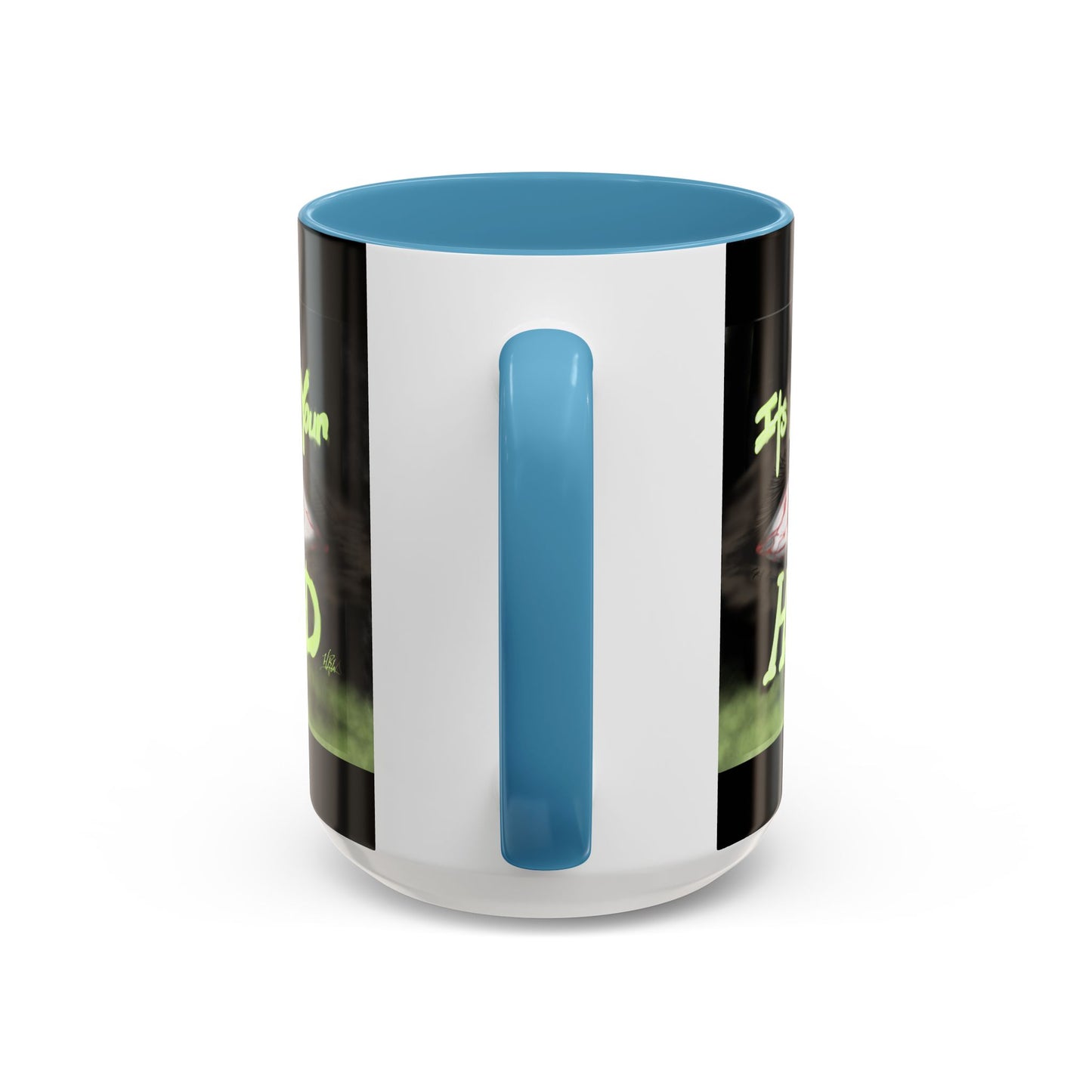 Edgy Accent Coffee Mug - Unique Gift for Artists, Home Decor, Halloween, Motivational Drinkware, Gothic Style, Mindful Daily Use