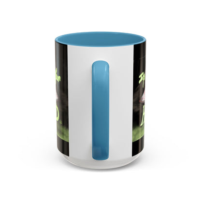 Edgy Accent Coffee Mug - Unique Gift for Artists, Home Decor, Halloween, Motivational Drinkware, Gothic Style, Mindful Daily Use