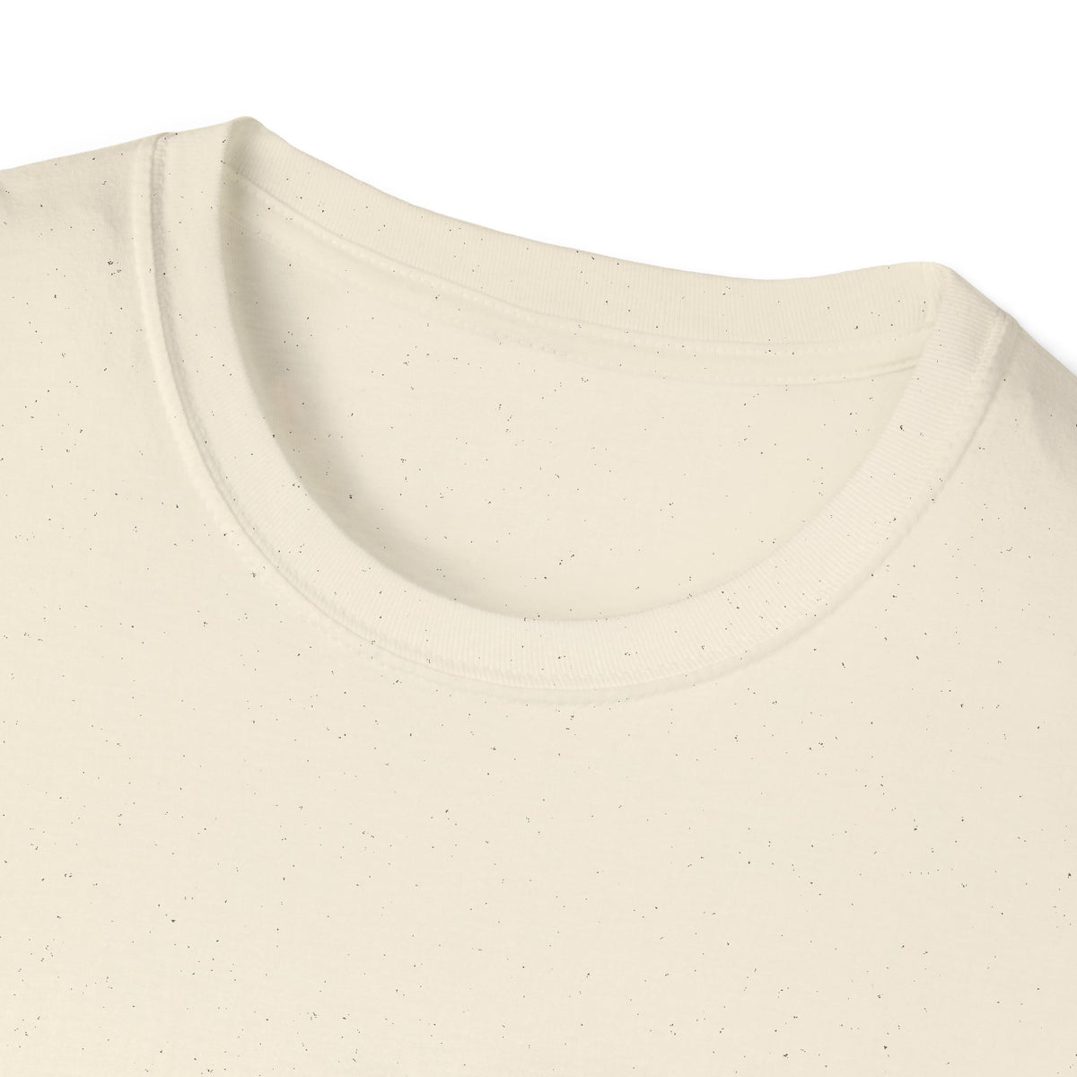 Broken But Golden graphic tee — natural, collar close-up