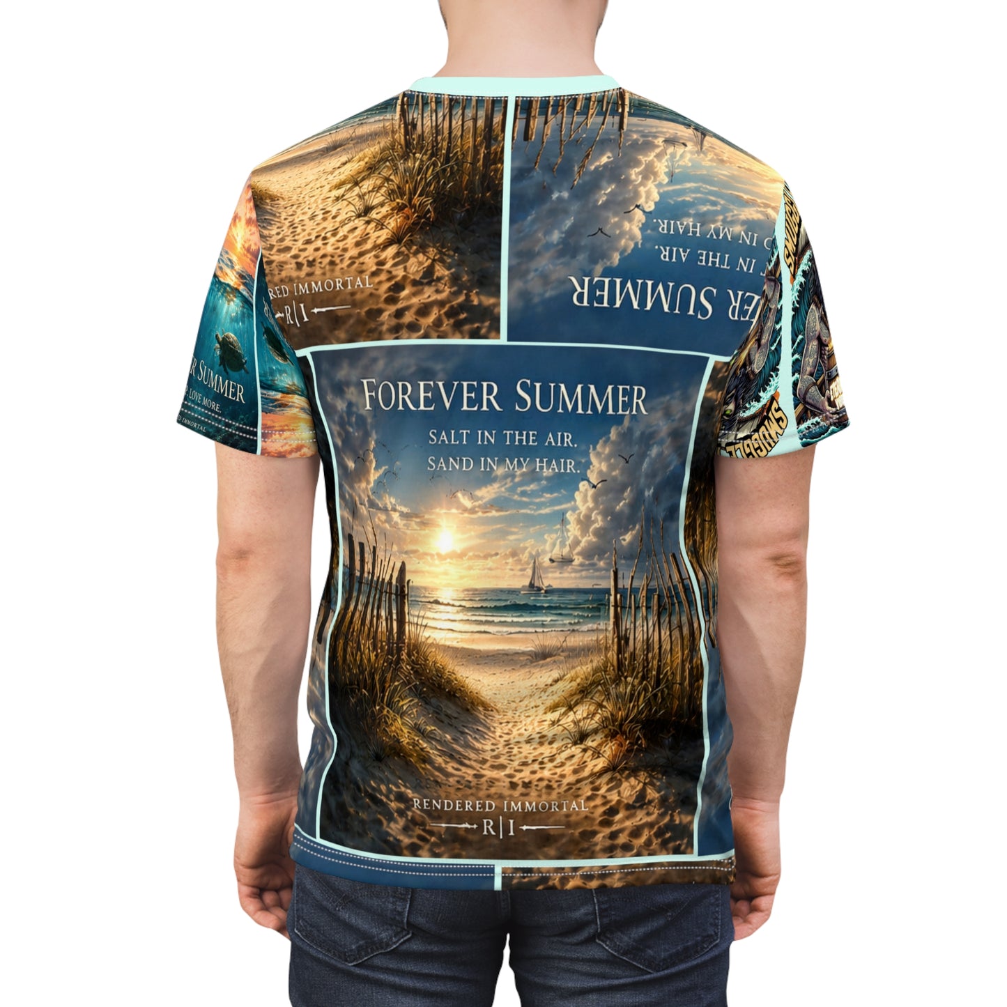 Pirate the Fun "Forever Summer" All-Over Print Tee