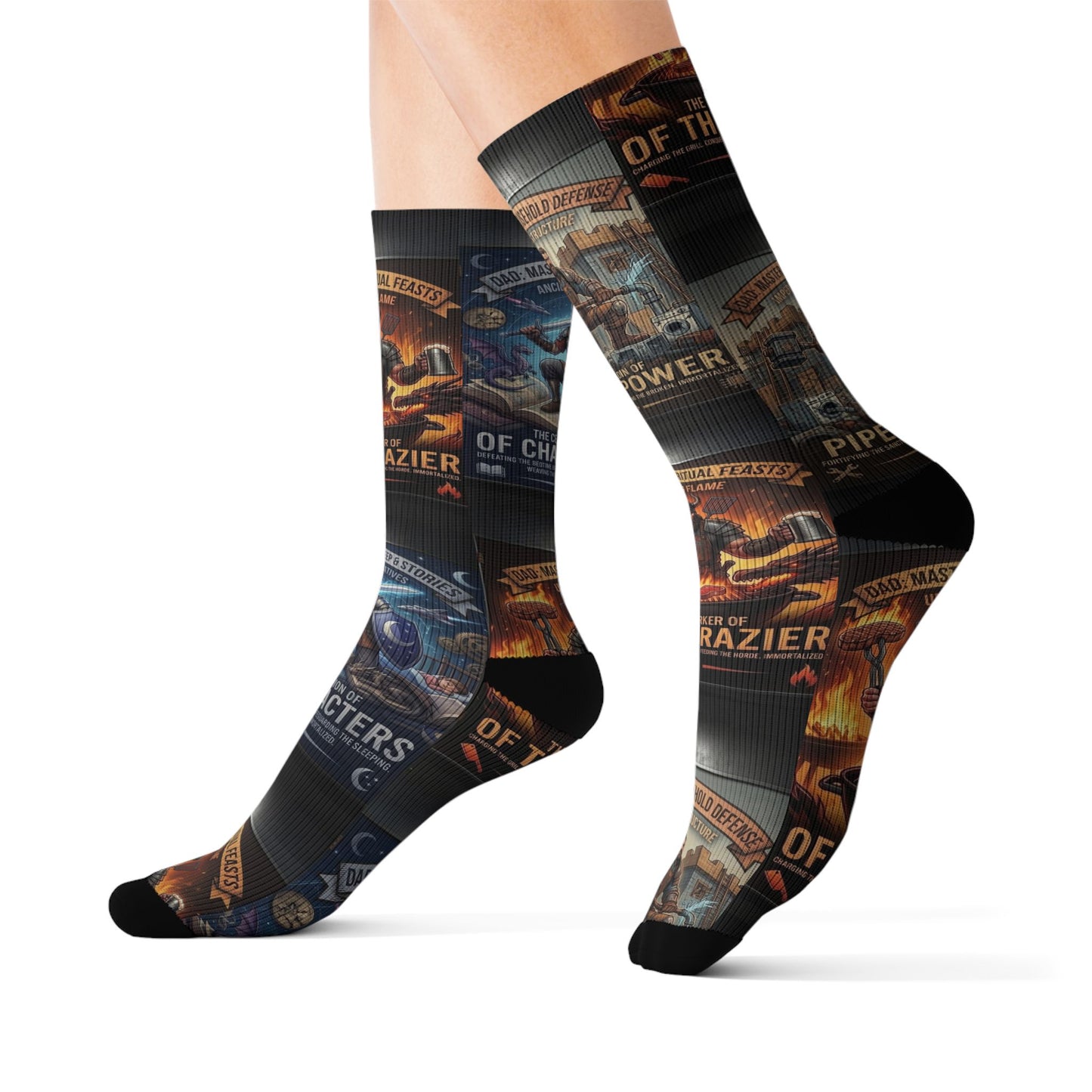 Legendary Dads Sublimation Socks — Novelty Socks