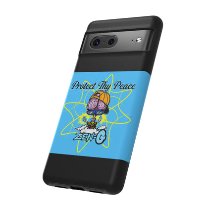 Protect Thy Peace Phone Case, Zen G Tough Case for Stress Relief, Unique Phone Accessory, Holiday Gift, Vibrant Design