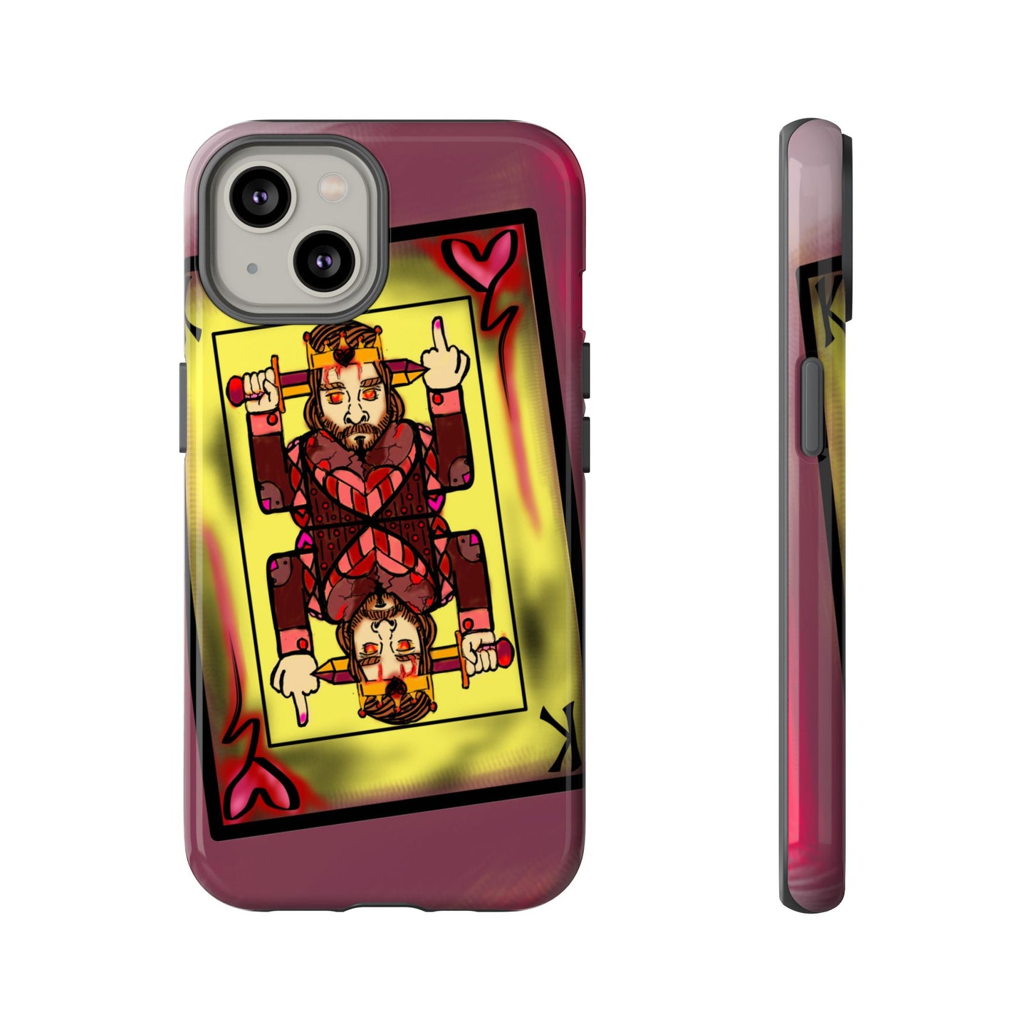 Playing Card Phone Case - Tough Cases with King Design