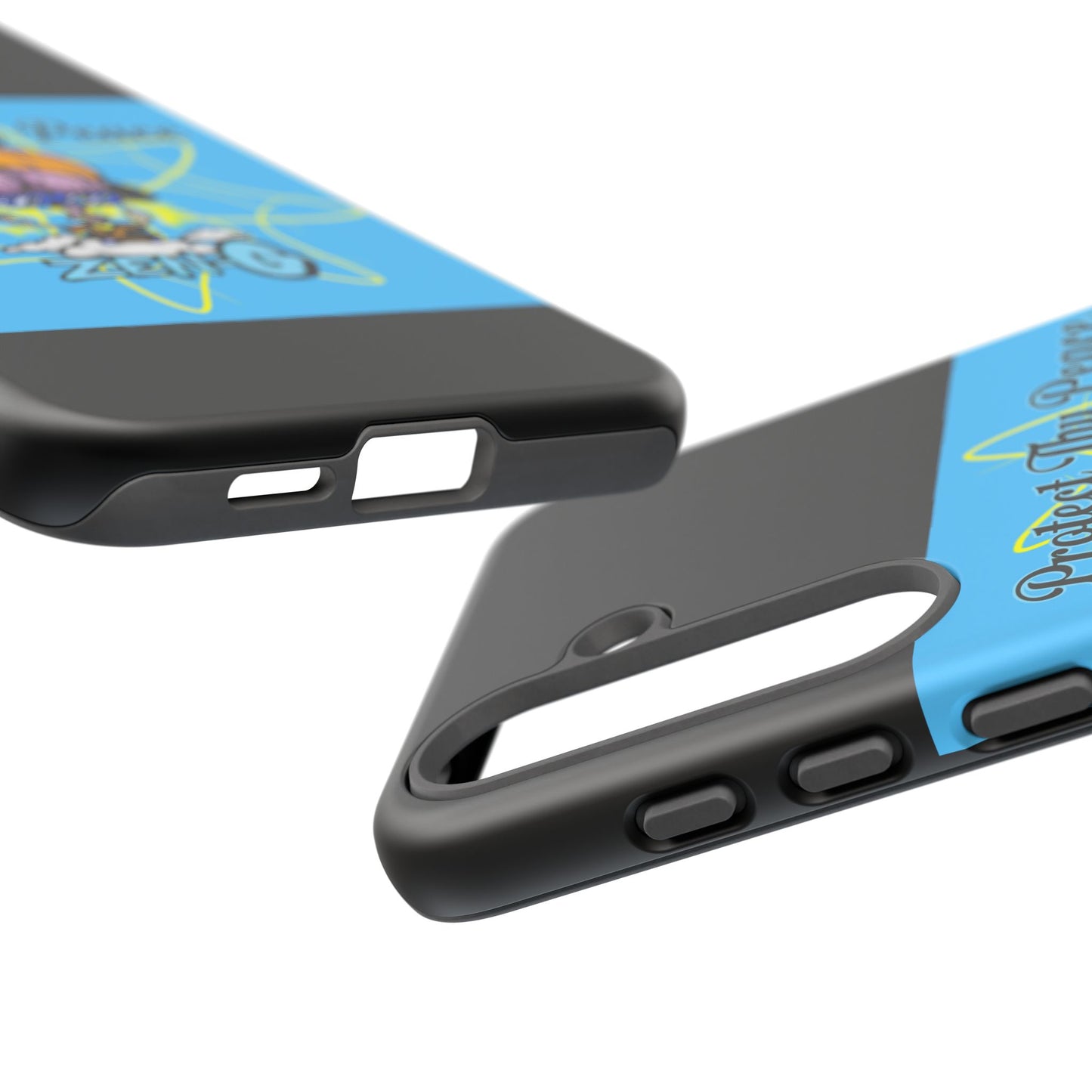 Protect Thy Peace Phone Case, Zen G Tough Case for Stress Relief, Unique Phone Accessory, Holiday Gift, Vibrant Design