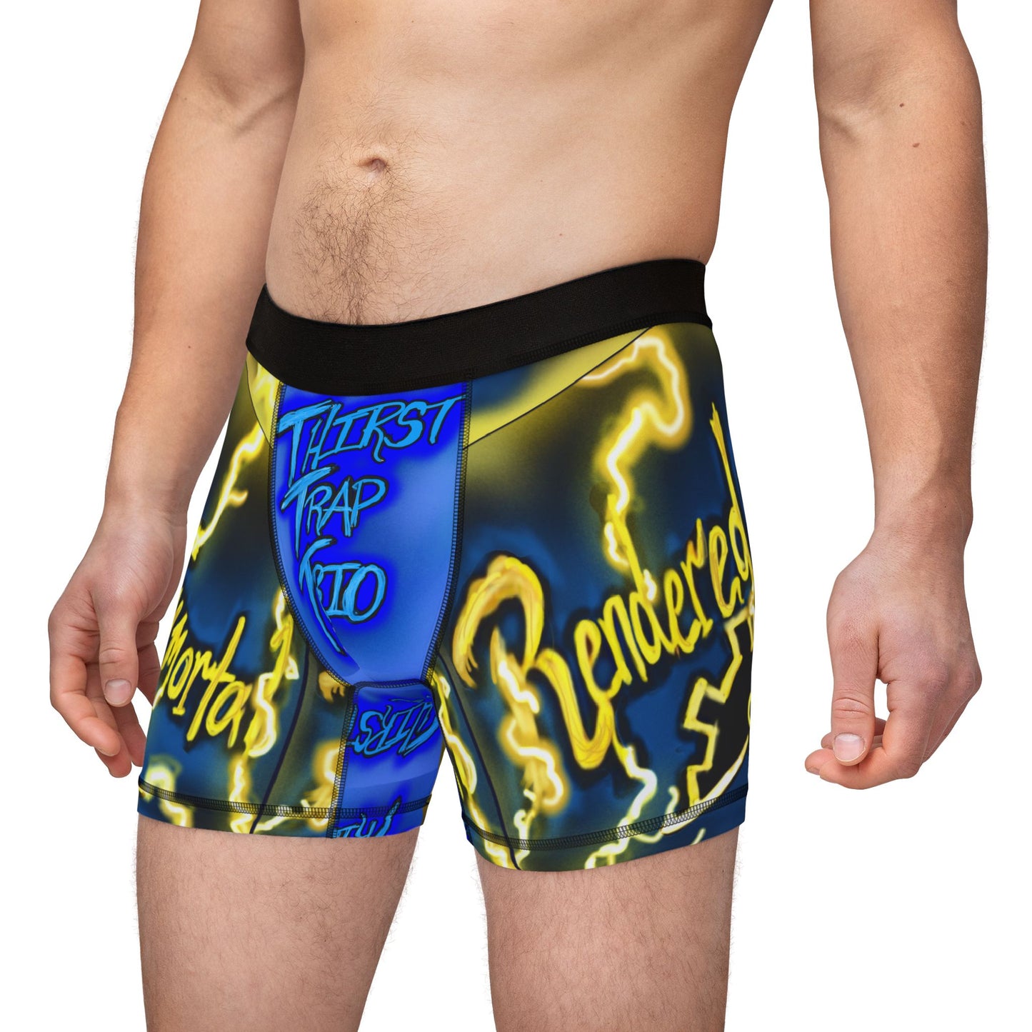 Thirst Trap Trio Boxers, Colorful AOP Underwear, Fun Boxer Shorts, Streetwear Inspired, Unique Gifts for Him, Thirst Trap
