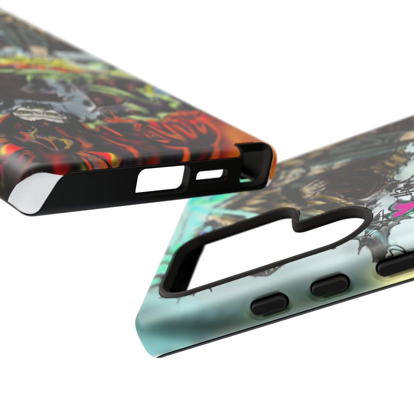 Tough Cases Phone Case, Edgy Art Phone Cover, Unique Gift for Him, Phone Accessories, Halloween Decor
