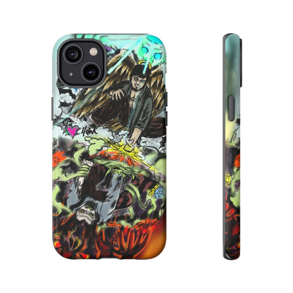 Tough Cases Phone Case, Edgy Art Phone Cover, Unique Gift for Him, Phone Accessories, Halloween Decor
