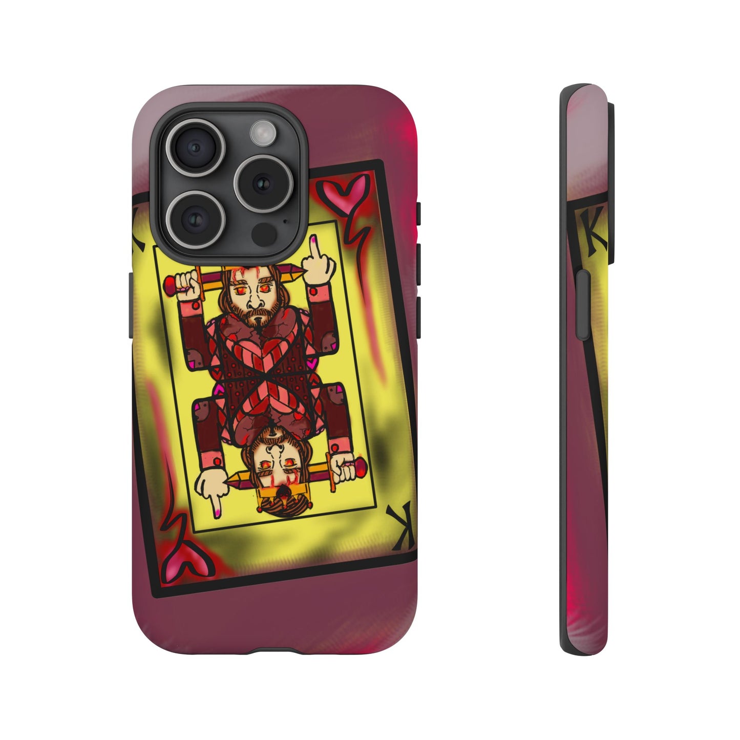 Playing Card Phone Case - Tough Cases with King Design