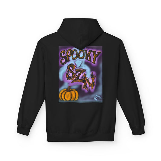Halloween Hoodie, Unisex Midweight Fleece for Fall, Spooky SZN Apparel, Perfect for Ghost Hunting, Trick or Treating