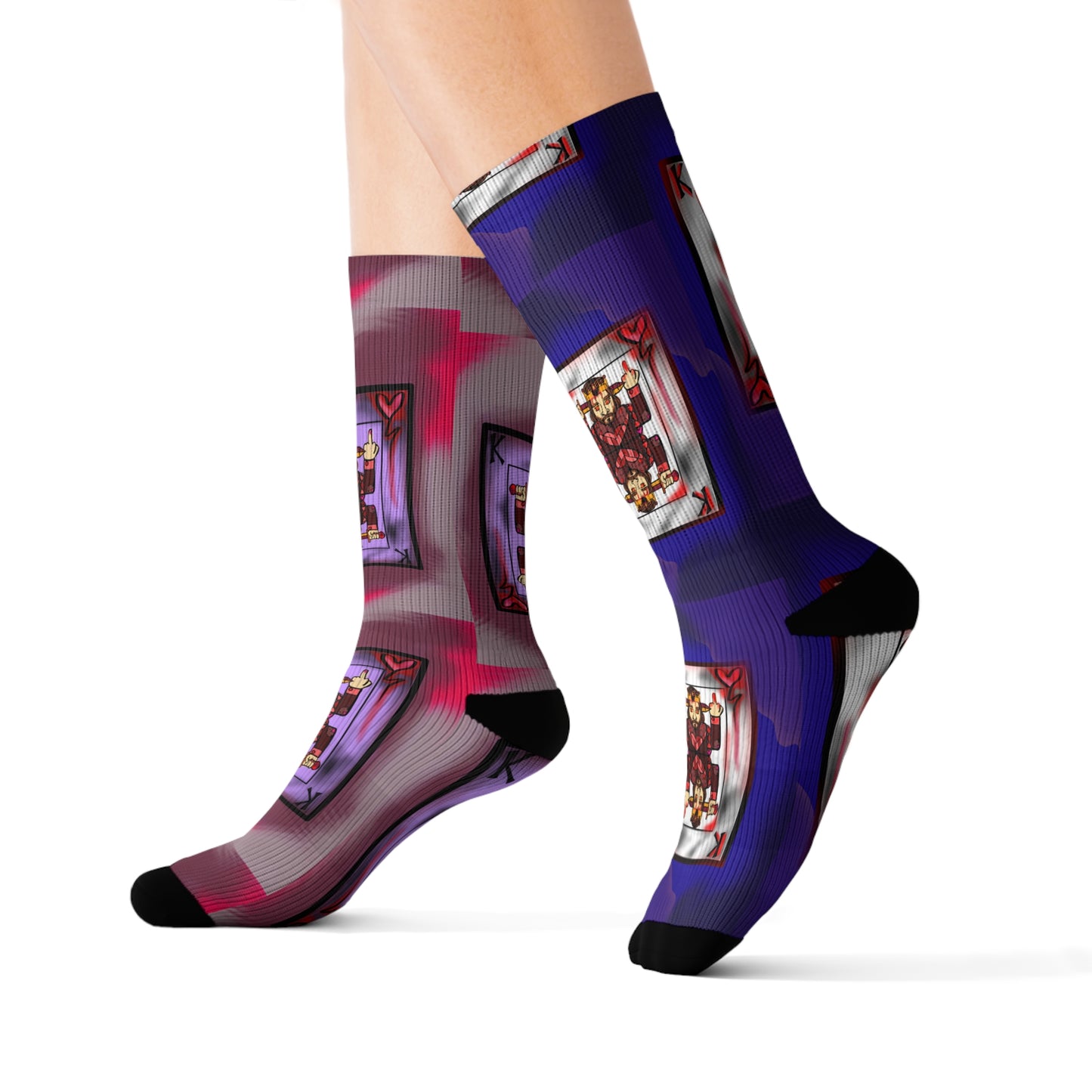 Unique Sublimation Socks - Artistic Design for Creative Souls