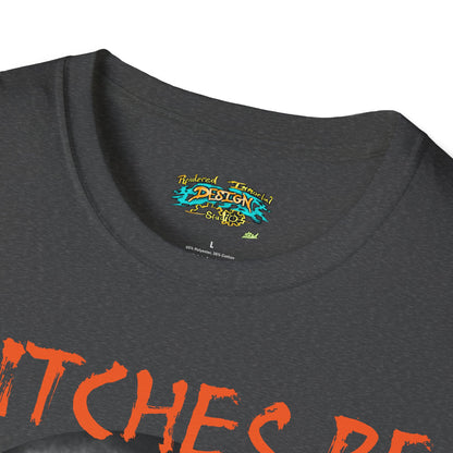 Witches Be Trippin' Unisex T-Shirt - Casual Halloween Tee, Spooky Vibes, Witchcraft Apparel, Perfect for Fall, Trick or Treats
