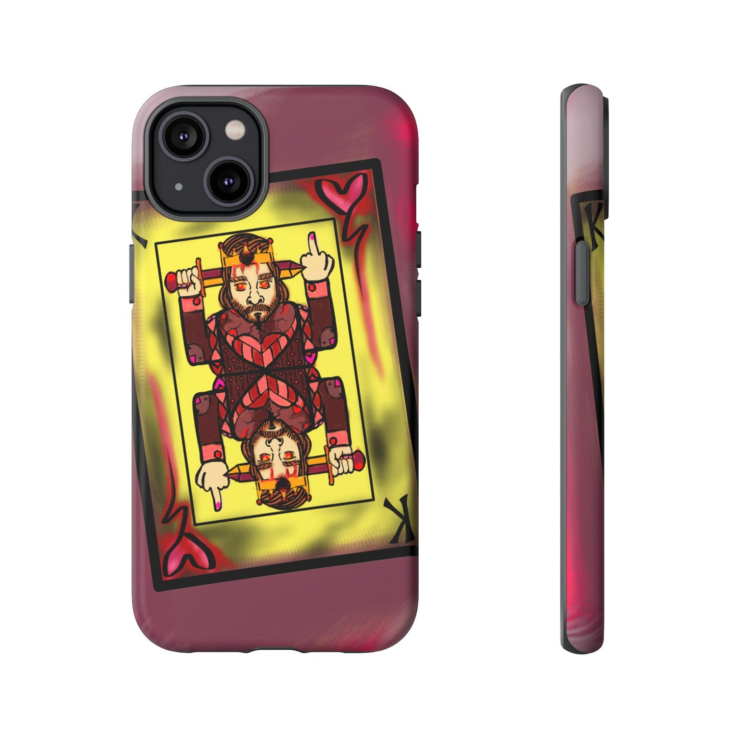 Playing Card Phone Case - Tough Cases with King Design