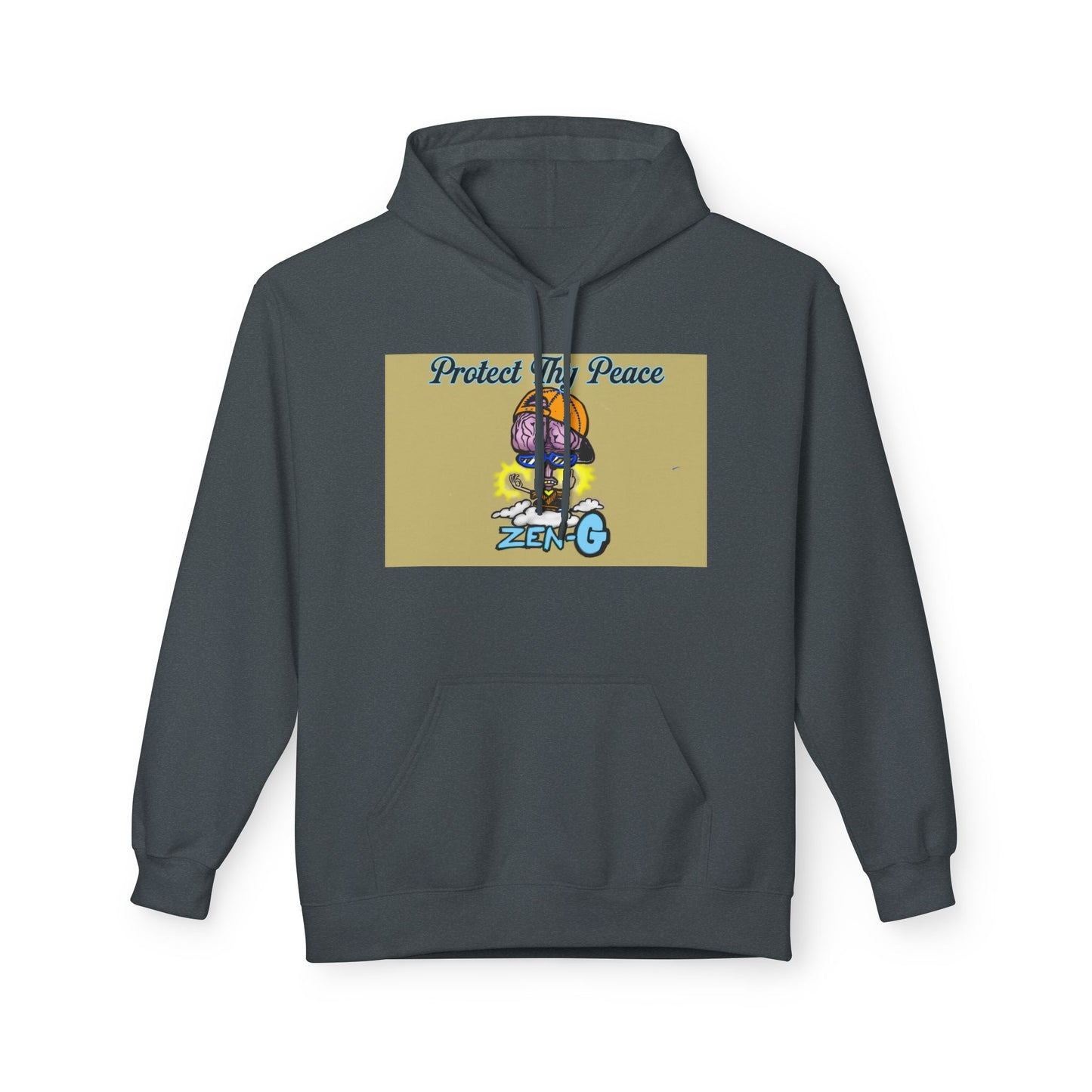 Unisex Fleece Hoodie with 'Protect The Peace' Design | Cozy Apparel for Mindfulness, Gift for Yoga Lovers, Peaceful Vibe Hoodie, [...]