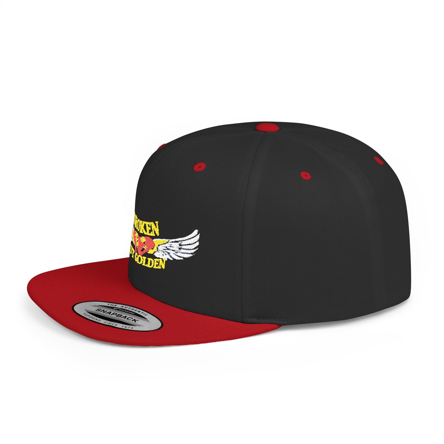 Unique Flat Bill Snapback Hat, Trendy Cap for Streetwear, Graphic Design Hat, Gift for Him, Cool Fashion Accessory