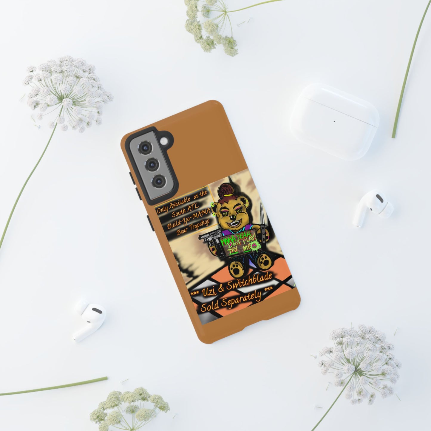 Tough Cases: Fun & Funky Phone Case, Cute Bear Design, Gifts for Animal Lovers, Tech Accessories, Unique Phone Cover