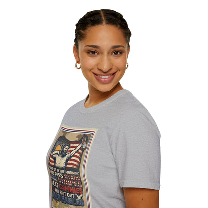 Retro Patriotic T-Shirt — 'I Wake Up in the Morning and Piss Stars' Graphic Tee