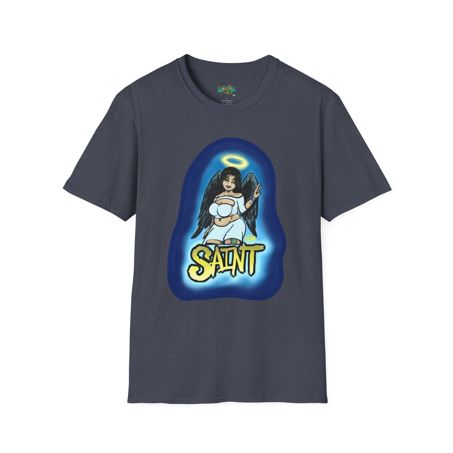Saint and Sinner Graphic T-Shirt, Unisex Tee for Halloween, Gift for Friends, Statement Shirt, Casual Wear, Gothic Aesthetic