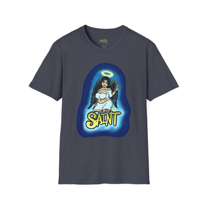Saint and Sinner Graphic T-Shirt, Unisex Tee for Halloween, Gift for Friends, Statement Shirt, Casual Wear, Gothic Aesthetic