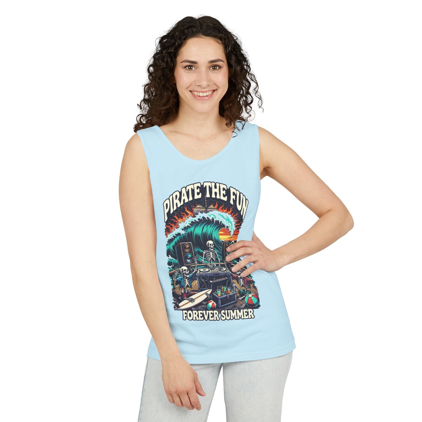 Forever Summer Tank — "Pirate the Fun / Forever Summer" Graphic Tank Top