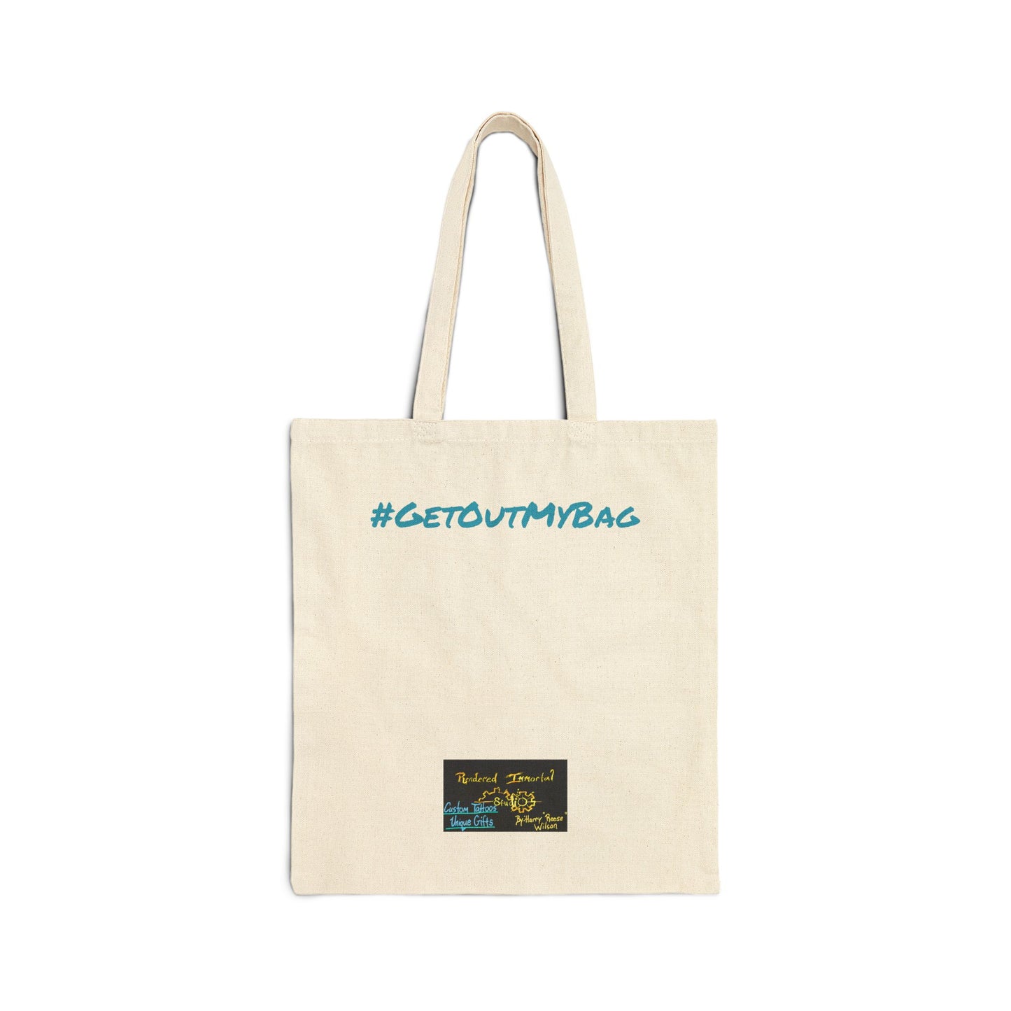 Fun Cotton Canvas Tote Bag - Great for Shopping, Be-You-tiful Encouragement, Daily Errands, Eco-friendly Gift, #GETOUTMYBAG
