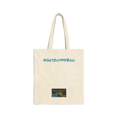 Fun Cotton Canvas Tote Bag - Great for Shopping, Be-You-tiful Encouragement, Daily Errands, Eco-friendly Gift, #GETOUTMYBAG