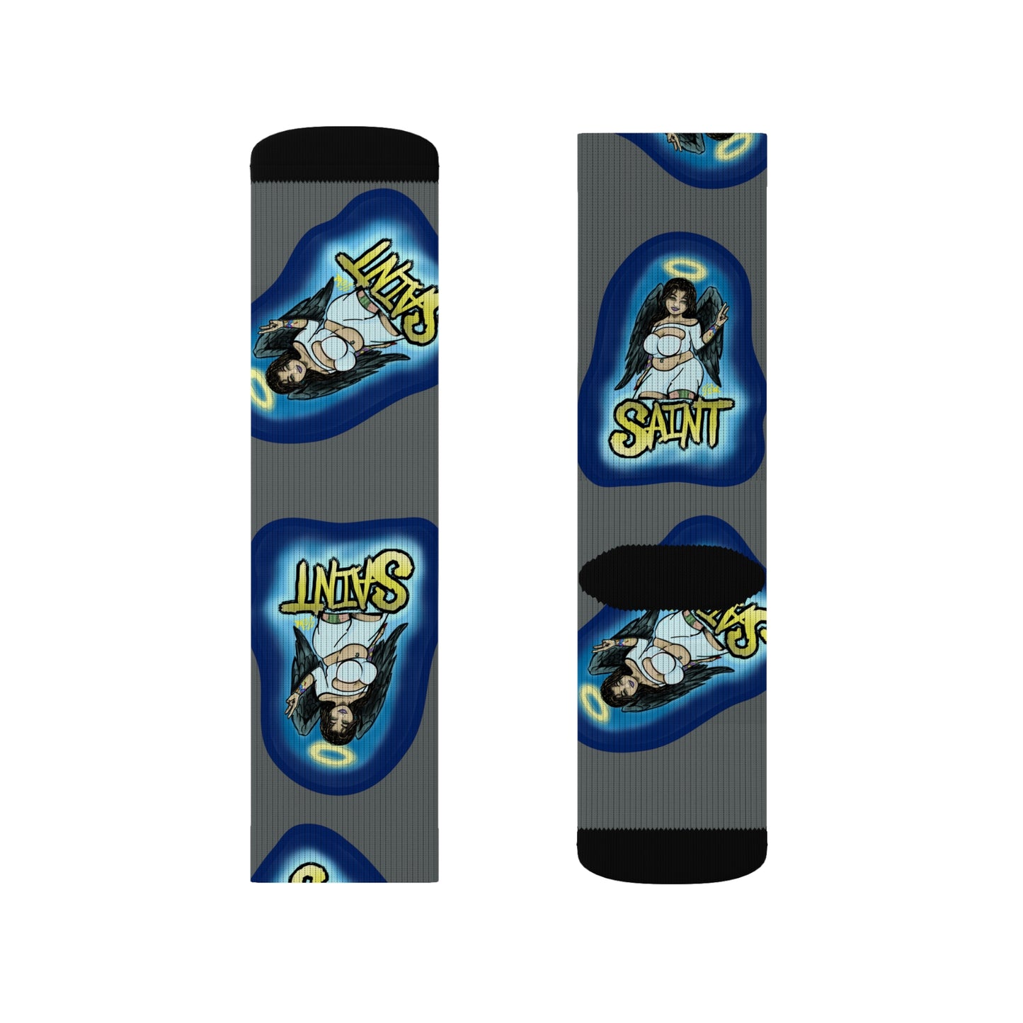 Sinner and Saint Socks for Chill Vibes, Stylish Socks for Gift, Cozy Socks for Everyday, Trendy Socks for Holidays, Unique [...]