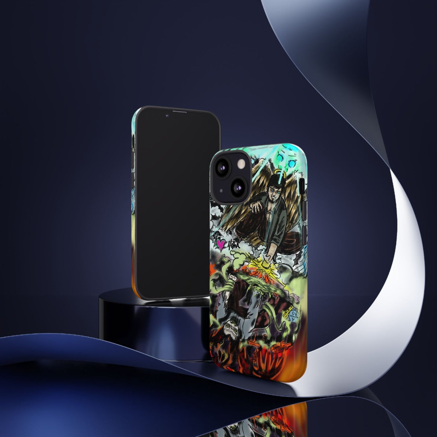 Tough Cases Phone Case, Edgy Art Phone Cover, Unique Gift for Him, Phone Accessories, Halloween Decor