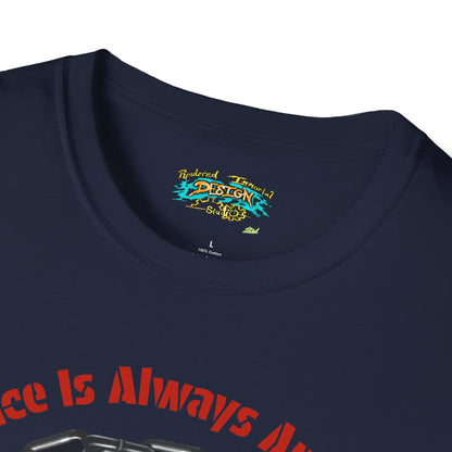 Viking Warrior T-Shirt — "Violence Is Always An Option" / "Save Me A Seat In Valhalla"