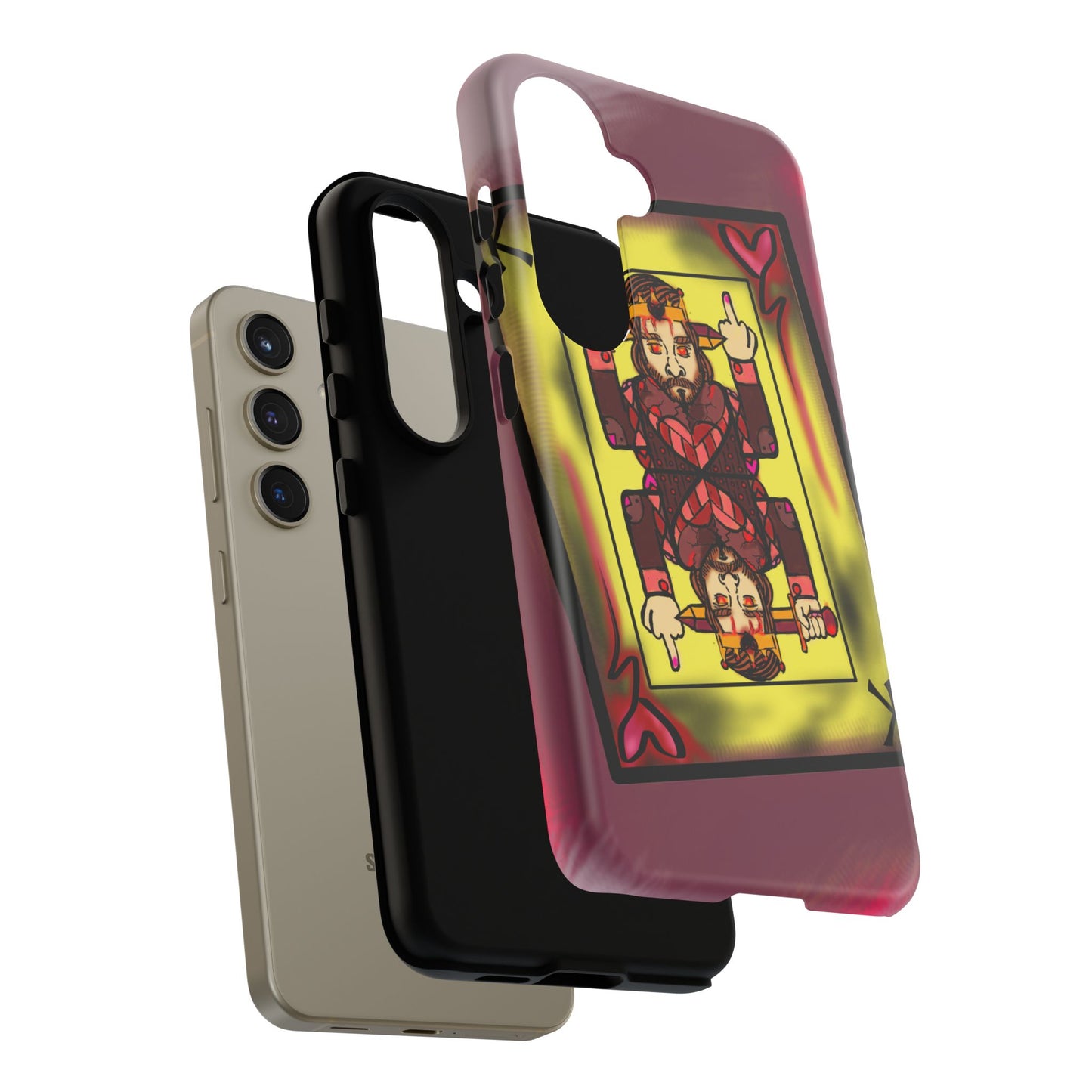 Playing Card Phone Case - Tough Cases with King Design