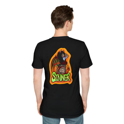 Saint and Sinner Graphic T-Shirt, Unisex Tee for Halloween, Gift for Friends, Statement Shirt, Casual Wear, Gothic Aesthetic