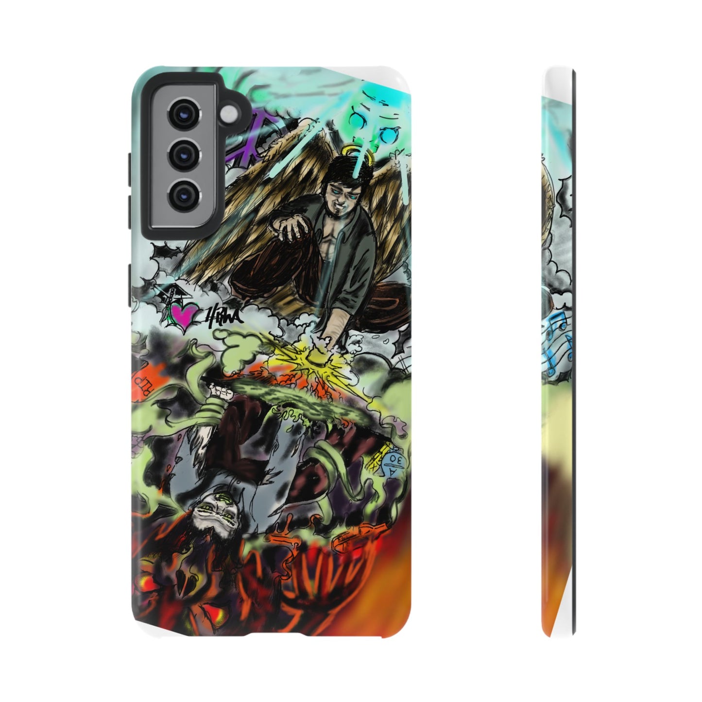 Tough Cases Phone Case, Edgy Art Phone Cover, Unique Gift for Him, Phone Accessories, Halloween Decor