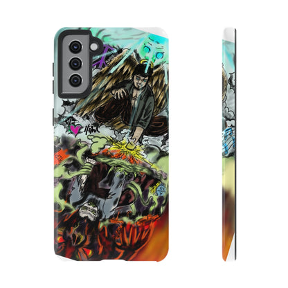 Tough Cases Phone Case, Edgy Art Phone Cover, Unique Gift for Him, Phone Accessories, Halloween Decor