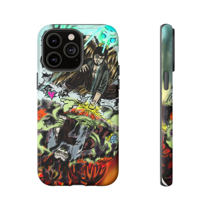Tough Cases Phone Case, Edgy Art Phone Cover, Unique Gift for Him, Phone Accessories, Halloween Decor