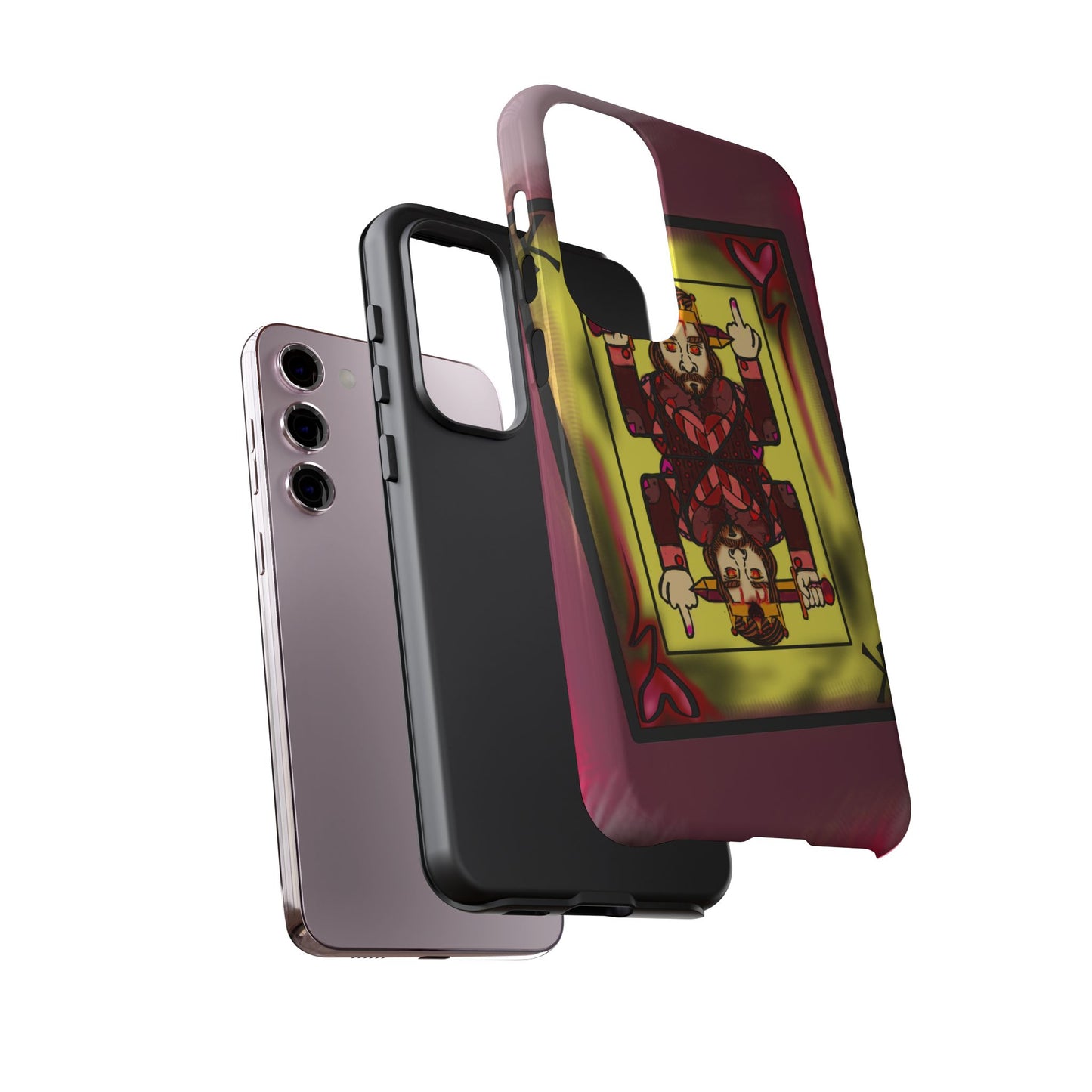Playing Card Phone Case - Tough Cases with King Design