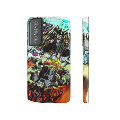 Tough Cases Phone Case, Edgy Art Phone Cover, Unique Gift for Him, Phone Accessories, Halloween Decor