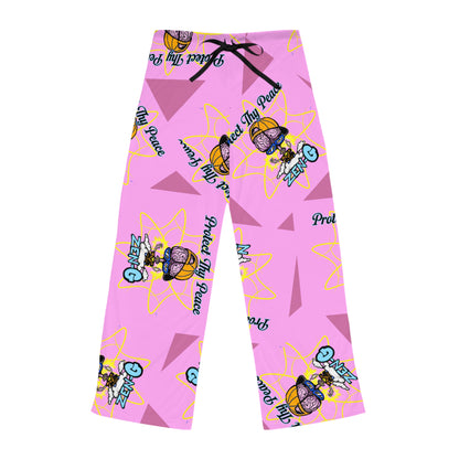 Women's Pajama Pants - Protect Thy Peace, Cozy Sleepwear, Relaxation Attire, Gift for Her, Lounge Pants, Feminine Nightwear