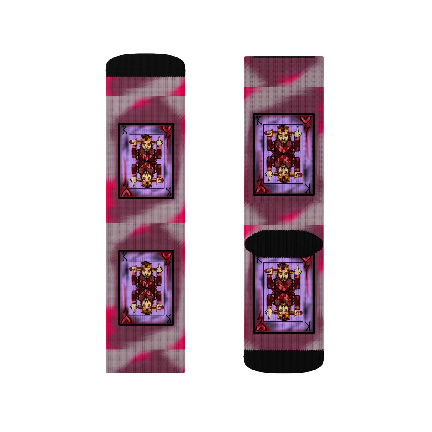 Unique Sublimation Socks - Artistic Design for Creative Souls