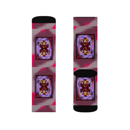 Unique Sublimation Socks - Artistic Design for Creative Souls