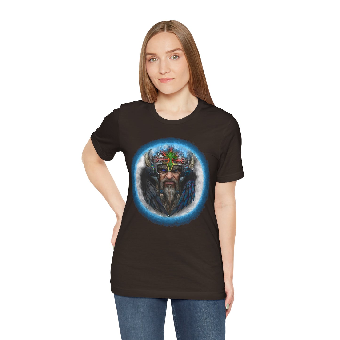 Viking King Graphic Tee — Norse Warrior Playing Card Design