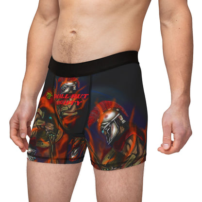 Men's Boxers with Bold Gladiator Design - 'Small But Mighty'
