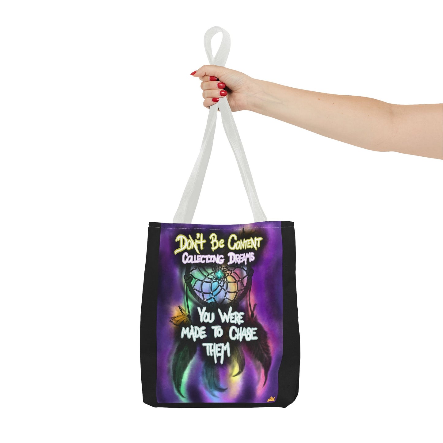 Dream Chaser Tote Bag, Bohemian Tote, Inspirational Tote, Fairy Art Bag, Gift for Dreamers, Eco-Friendly Shopping Bag